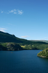 Image from the area of Vangsmjose Lake at Vang in Valdres, Oppland, Norway, of June 2024.