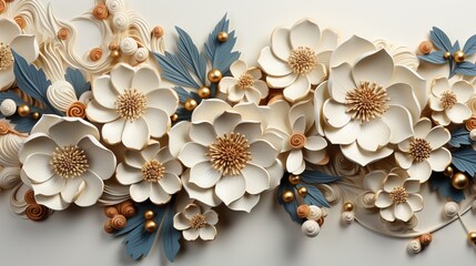 white flower on the sand
