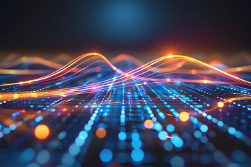 Quantum computing with glowing qubits and entangled particles