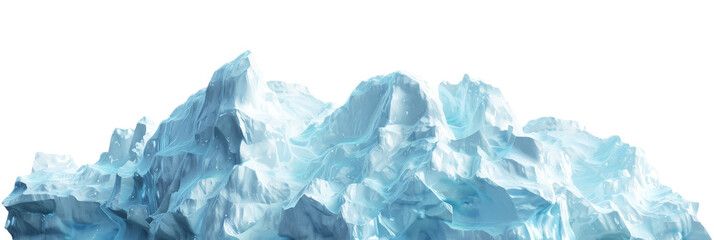 Obraz premium Big Iceberg on Isolated Background with Copy Space