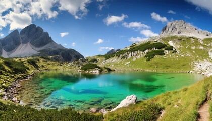 Obraz premium alpine lake in the mountains