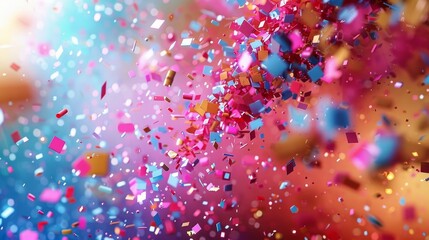 Colorful Bubbles Floating In Air