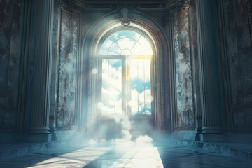 Fototapeta premium Doors to Paradise. The concept on religions and philosophical topic.