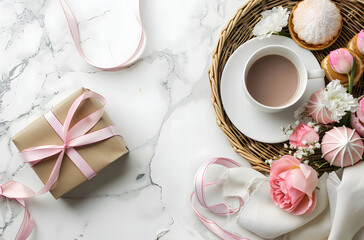 copy space empty middle mockup, valentine theme