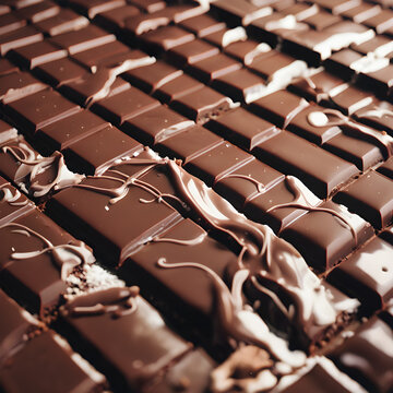 Unas ricas tablillas de chocolate negro con rico chocolate blanco