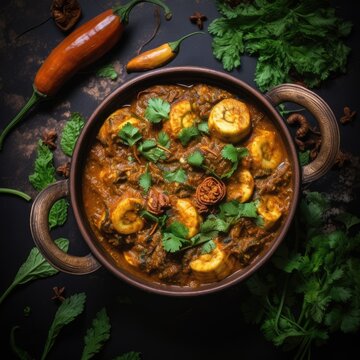 Delicious Indian Kele Ki Sabzi Spiced Banana Curry in Bowl