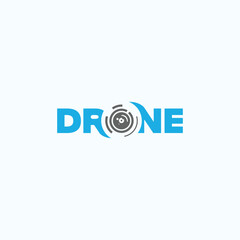 Drone logo design template