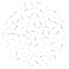 creative colorful shape and dot circle background design