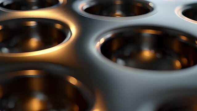 The smooth almost glossy surface of a grommet that has been polished by repeated friction.