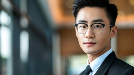 Fototapeta premium young asian businessman