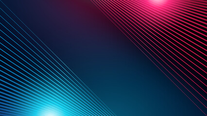 Glowing blue pink stripes background.Futuristic modern lines design. Abstract shiny geometric pattern. Future technology concept. Suit for poster, banner, cover, presentation, website, flyer