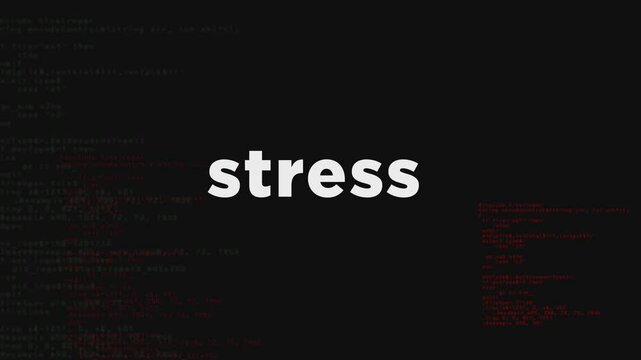 Stress and anxiety with distorted and glitch effect seamless and loopable 3d rendering. Pressure and depression abstract concept. Noised retro tv style background.