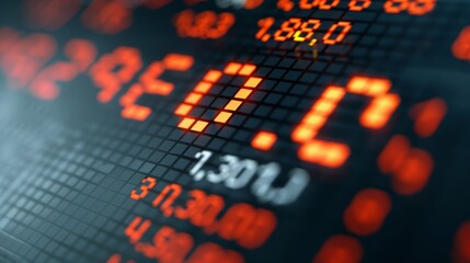 Digital screen displaying unpaid bills and bankruptcy alert