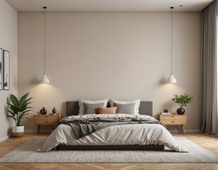 interior of bedroom with a bed