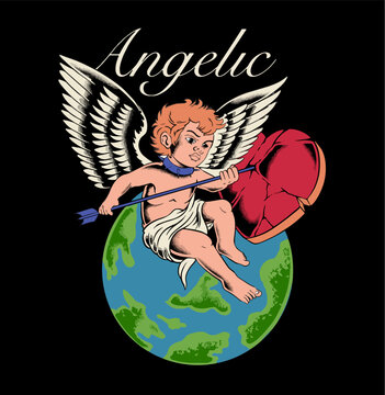 Lover Angelic In World With Heart