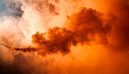 Fond de fumée orange