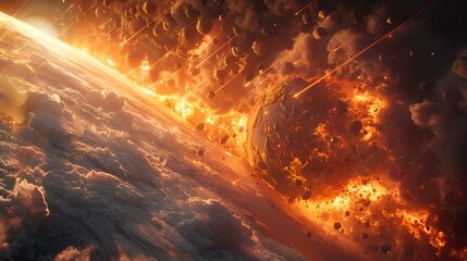 地球に降り注ぐ隕石