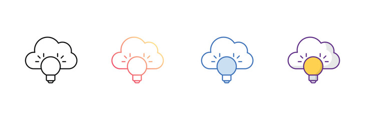 Cloud icon design with white background stock illustration