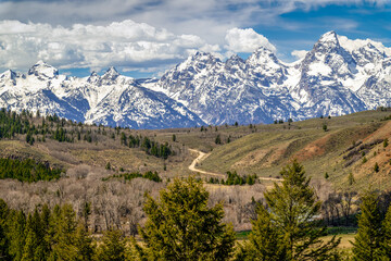 winding road in the mountains