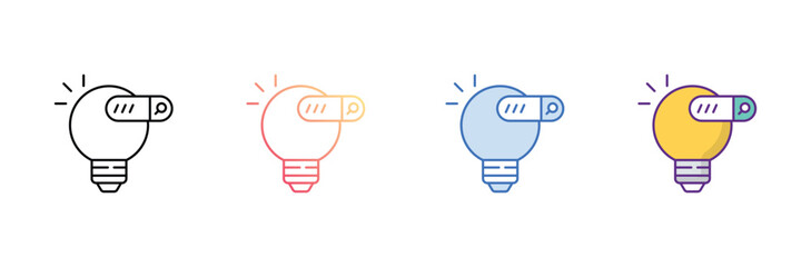 Search icon design with white background stock illustration