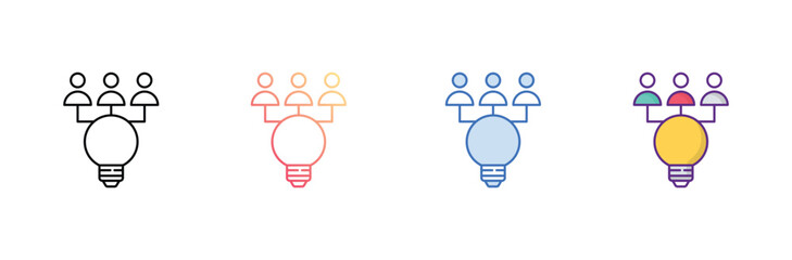 Strategy icon design with white background stock illustration