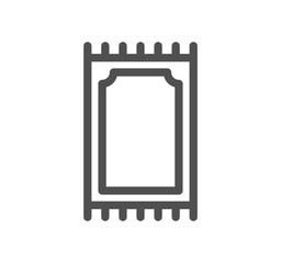 Religion symbols related icon outline and linear vector.	
