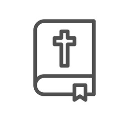 Religion symbols related icon outline and linear vector.	
