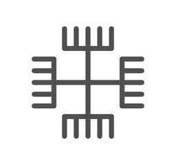 Religion symbols related icon outline and linear vector.	
