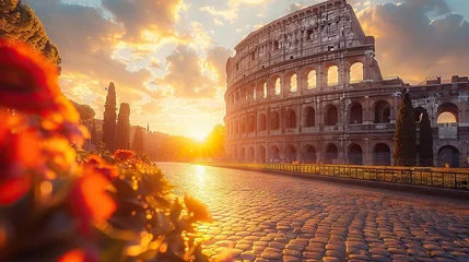Morning Light at the Colosseum, Italy - A beautiful shot of the Colosseum in Rome as the morning sun begins to shine.