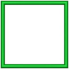 Transparent Frame PNG - Green Square