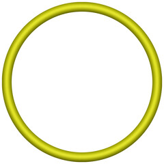 Transparent Frame PNG - Yellow Circle