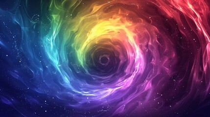 Rainbow Cosmic Portal - Celebrating Inclusivity for Pride Month