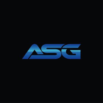 Simple Initial ASG Geometric Modern Creative Business Icon Design Logo