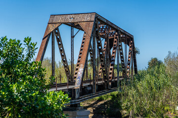 Old railway bridge at Ventura, California