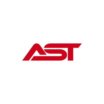 Simple Modern Initial AST Geometric Business Creative Design Logo
