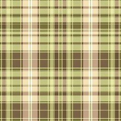 Seamless pattern ornament tartan, check in pleasant green and brown colors