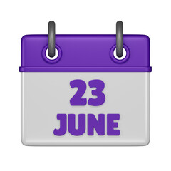 23 June 3d icon