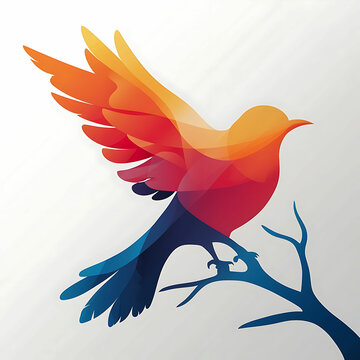 recommend clip art: a beautiful birds silhouette vector style.