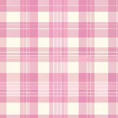 Fototapeta premium Seamless pattern ornament tartan, check in pleasant pink colors