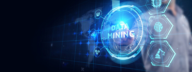 Data mining concept. Business, modern technology, internet and networking concept.