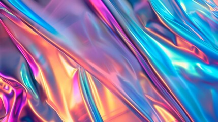 An abstract holographic rainbow foil background