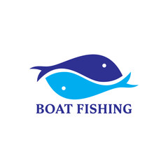 Boat Fishing Logo