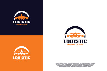 Plane logistic logo design inspiration