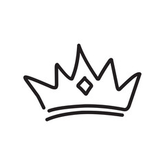 Crown Hand Drawn Icon