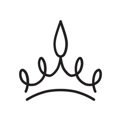 Crown Hand Drawn Icon