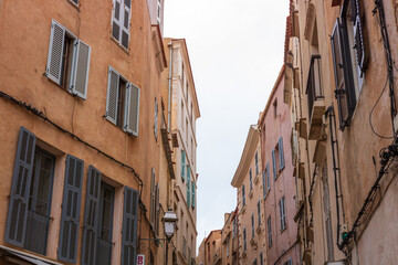 Obraz premium Bonifacio town in Corsica Island, France