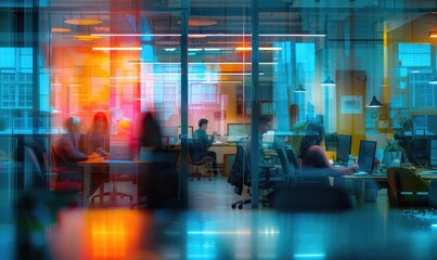 Vibrant Workplace Dynamics: Capturing the Energy of Modern Office Life