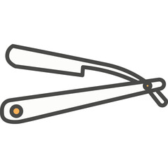 Old-school razor knife vector icon