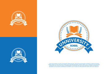 School round badge logo design