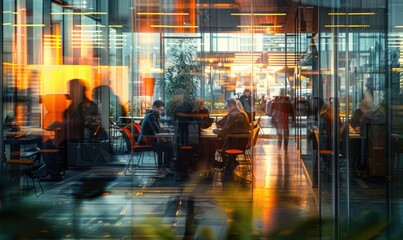 Vibrant Workplace Dynamics: Capturing the Energy of Modern Office Life